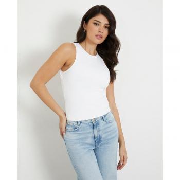 Top Básico Mujer Guess con Corte Decorativo