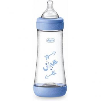 Biberón Chicco Perfect5 4m+ Flujo Rápido 300ml Azul