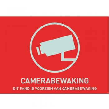 ABUS AU1304 AU1304-Pegatina de Advertencia de videovigilancia Holandesa