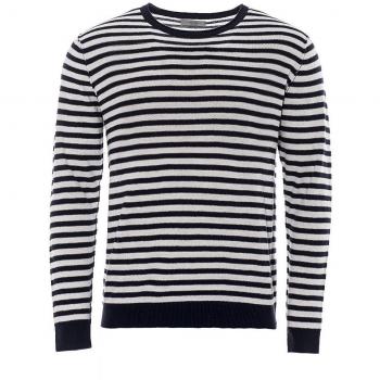JACK & JONES - Jerséi - para hombre Weiß/Dunkelblau