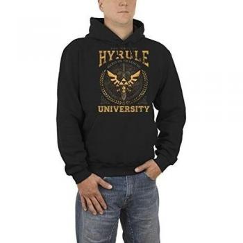 Hyrule University Sudadera con capucha negro L