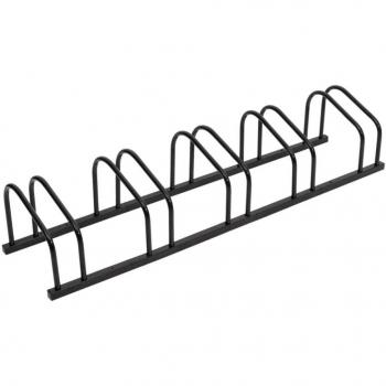 vidaXL Bike Rack for 5 Bikes Black Steel