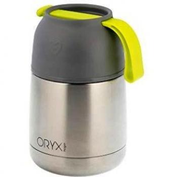 ORYX 5075075 Termo Solidos y Liquidos Acero Inoxidable Antigoteo 430 Ml. 100% Hermetico. Sin BPA