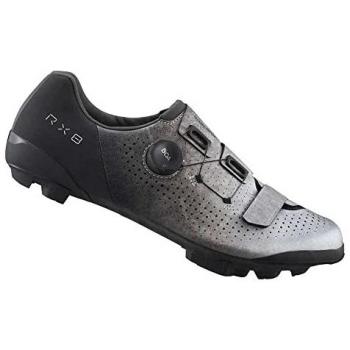 Shimano RX801 Zapatillas de Gravel, Color Negro/Plateado, Talla 40 Unisex Adulto