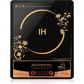 Placa de inducción cerámica 2200W con zona de cocción de 25cm y 5 niveles de potencia
