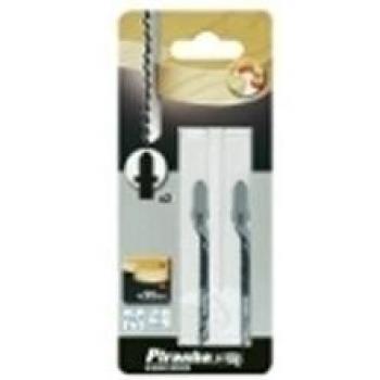 Black+Decker X23043-XJ - 3 hojas HCS para contornear. L. 50 mm. Dte 2 mm. Hasta 20mm de grosor en madera, aglomerado, contrachapado, plástico, plexiglass.