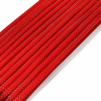 Cable Extensor PSU 24 ATX Color Classic Red + 2 Cablecombs Negro y Transparente