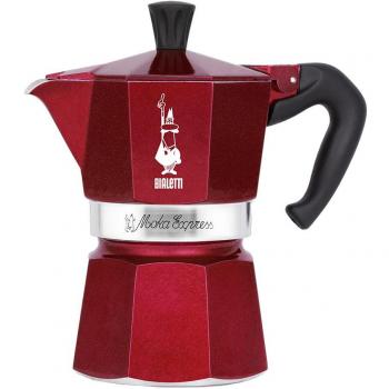 Bialetti Déco Glamor Moka Express Cafetera italiana 0,27 L Rojo