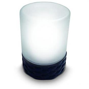 Vela Solar Exterior de Ratan y Cristal 10,5 x 14,5 cm - Luz Blanca Cálida 4000K