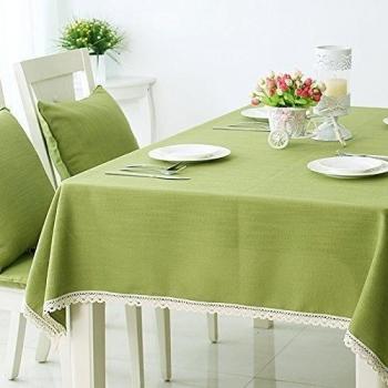 Alto color puro idílica continental manteles antideslizantes Ma emulación , verde ,140*210cm un mantel.
