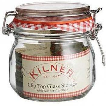 Tarro hermético de cristal Kilner Clip Top 0.5L