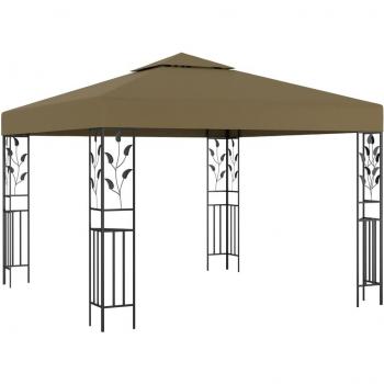 vidaXL Gazebo 3x3 m Taupe 180 g/m²