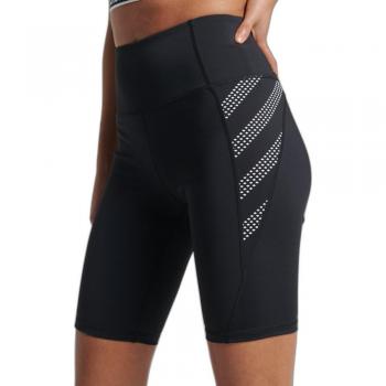 Superdry Mallas Cortas Core 9inch Tight, Pantalones Cortos, Negro, XS para Mujer