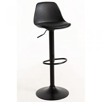 Taburete Tulipa Total - Taburete Moderno Negro para Cocina con Envío Desde España