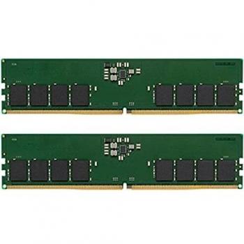 Kingston ValueRAM 16GB (2x8GB) Kit de 2 4800MT/s DDR5 Non-ECC CL40 DIMM 1Rx16 KVR48U40BS6K2-16 Memoria de Escritorio