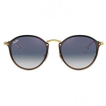 RAYBAN Unisex's 0RB3574N 001/X0 59 Sunglasses, Gold/Clear Gradient Blue Mirror Red