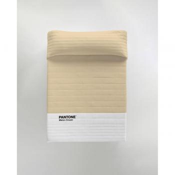 Colcha bouti Pantone Melon Cream - Cama de 150 (250 x 260 cm)