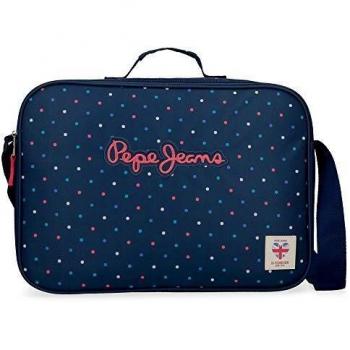 Cartera Escolar Pepe Jeans Molly, Azul, 38 x 28 x 6 cm