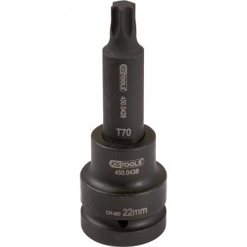 Llave de vaso de impacto KS Tools 450.0444 con punta para tornillos Torx, larga, T90, 3/4