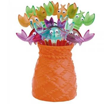 Zak Designs PINCHO Cangrejo Set 8 P Verde/Azul 1106-9765