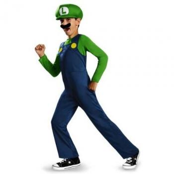 Disfraz de Luigi para Niño - Super Mario - Verde y Azul - Talla 10-12 Años (137/149 cm)