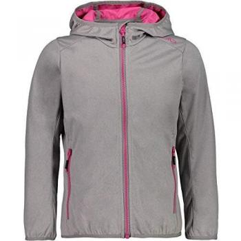 CMP Melange-Softshelljacke mit Fester Kapuze Chaqueta, Niñas, Grey Mel-Bouganville, 110