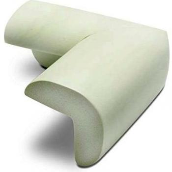 VENKON - 10 Piezas Conjunto Protectores Borde Esquina Protección para los Niños - Espuma Densa Blanco - 75 x 75 x 35 mm