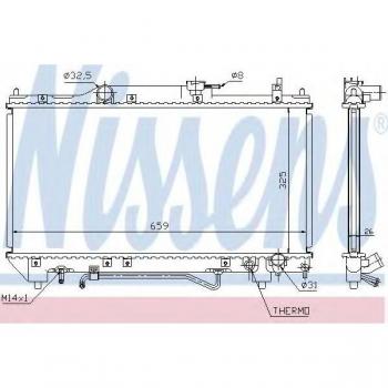 Radiador de refrigeración del motor Nissens 64784A