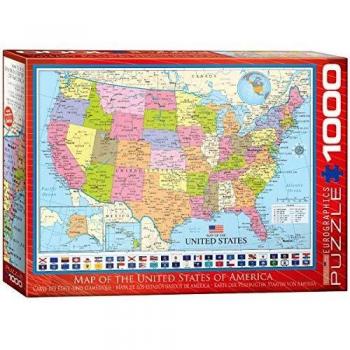 Eurographics 6000-0788 Map of the United States Puzzle