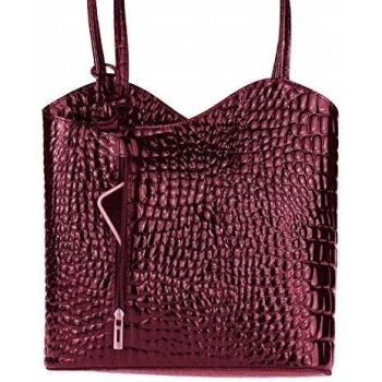 Made Italy - Bolso cruzados para mujer Bordeaux