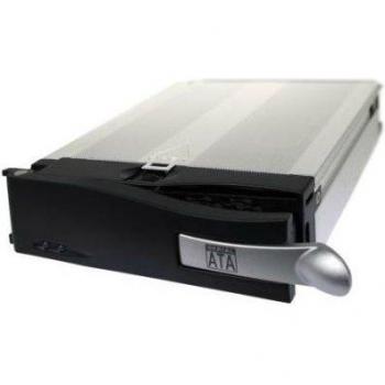 Caja Externa Icy Dock MB123SRCK-1B para Disco Duro, Panel de Bahía Negro y Plata
