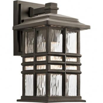 Farol de pared para jardín Beacon Square Olde Bronce 12, IP44, E27, bronce antiguo
