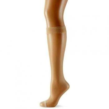 Kunert - Calcetines hasta la rodilla para mujer, color beige, talla 39/42