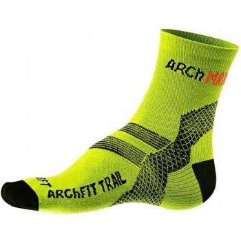 Arch Max Archfit - Calcetines deportivos para hombre, color amarillo, talla XL
