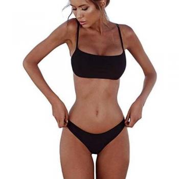meioro Conjuntos de Bikinis para Mujer Push Up Bikini Traje de baño de Tanga de Cintura Baja Trajes de baño Adecuado Viajes Playa