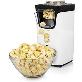 Princess 292986 Palomitero Máquina de Hacer Palomitas, 1100 W, Negro, Blanco