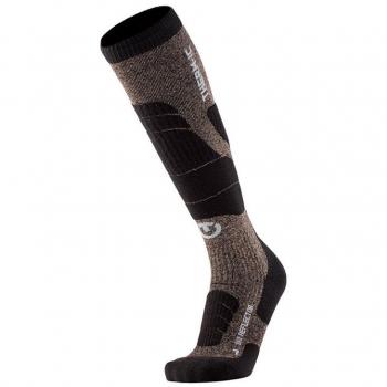 Calcetines Therm-ic Ski Merino Reflector Gris Marrón Negro 35-36