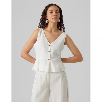 Vero Moda - Top sin mangas de mujer con escote en pico