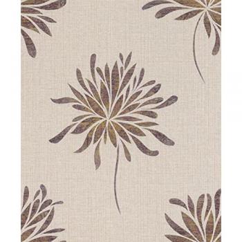 Papel Pintado No Tejido Rasch Andy Wand Floral Metalizado Rosa 0.53 x 10.05 m