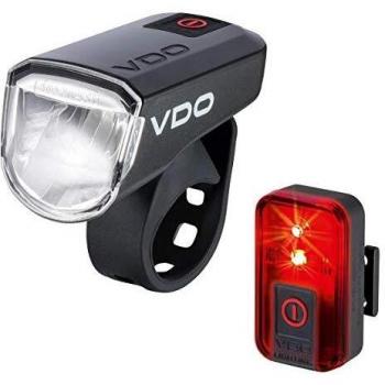Eco Light M30 Front and Rear Bicycle Light Set with Red Tail Light