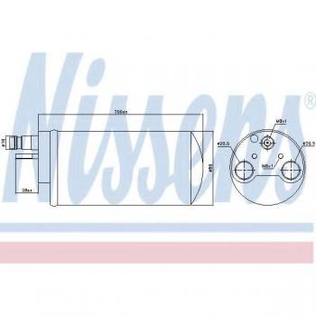 Secadora de aire acondicionado NISSENS 95341, tipo drier, características: diseño eficiente para eliminar la humedad, compatible con sistemas de refrigeración, fácil instalación y mantenimiento, fabricada con materiales de alta calidad para garantiza