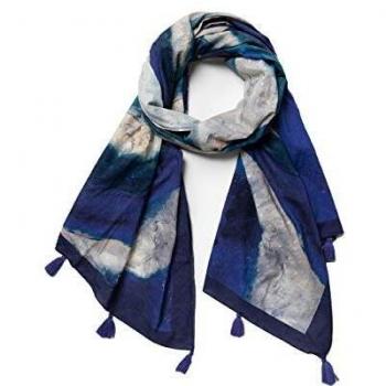 Foulard Desigual estampado artístico de algodón azul U