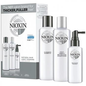 Nioxin System 1 Cleanser Shampoo 300ml + Scalp Therapy Revitalizing Conditioner 300ml + Scalp & Hair Treatment 100ml Kit