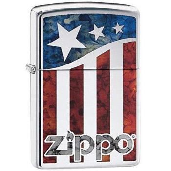 Zippo Encendedor Bandera Regular - Alta Cromo Polaco