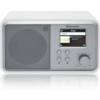 Roadstar IR-390D+BT/WH Radio Internet Wi-Fi y Digital DAB/DAB+/FM, Bluetooth, Cargador USB, Mando a Distancia, Conexión Auriculares, Despertador con Alarma Dual
