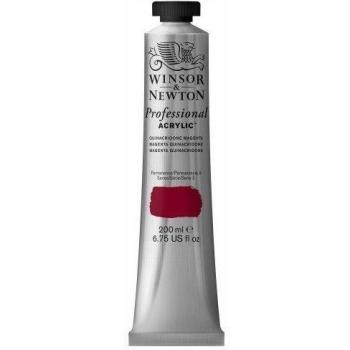 Winsor & Newton Professional Acrylic - Pintura acrílica, tubo 200 ml, color magenta Quinacridona