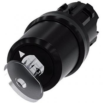 Siemens Cabezal de Interruptor de Llave 3SU1000-5BF01-0AA0, 2 Posiciones, Enclavamiento, Diámetro 22 Encajable
