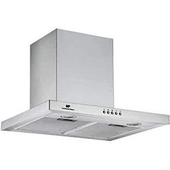 Campana Extractora Decorativa Continental Edison, 605 m3/h, 3 Velocidades, Inoxidable, Clase A