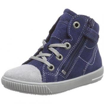 Superfit MOPPY - Zapatos primeros pasos de piel para niño azul Blau