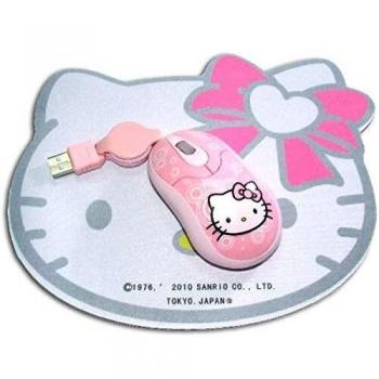RATON USB DISEÑO GATITA RETRAC + ALFOMB M5647